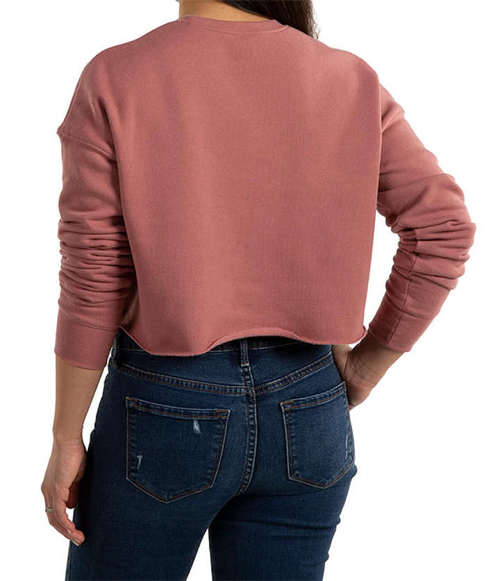 Bella + Canvas Women's Drop Shoulder Cropped Crewneck Sweatshirt