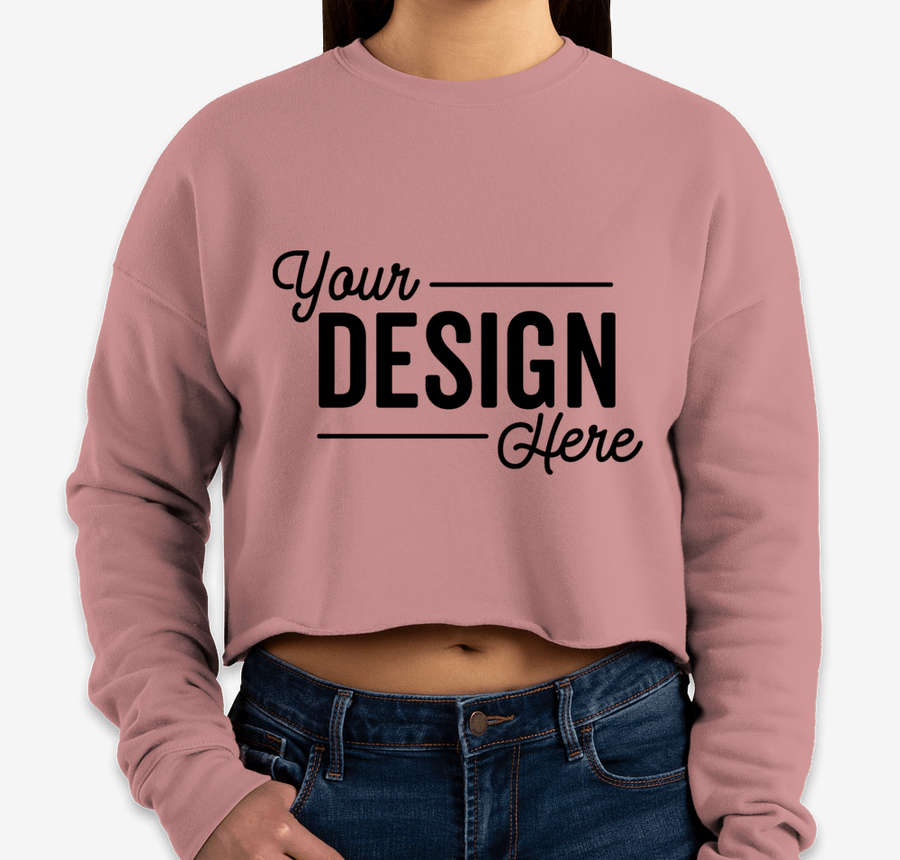 Bella + Canvas Women's Drop Shoulder Cropped Crewneck Sweatshirt
